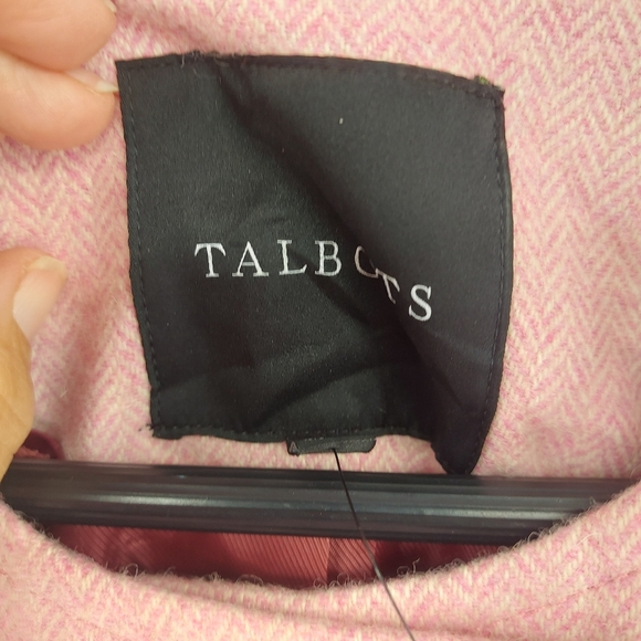 Talbots WOOL SHETLAND JACKET - BICOLOR HERRINGBONE SIZE 2 - Picture 5 of 14